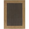 Hampton Bay Black/Brown 5 x 7 Border Indoor/Outdoor Area Rug 3102403 - The  Home Depot