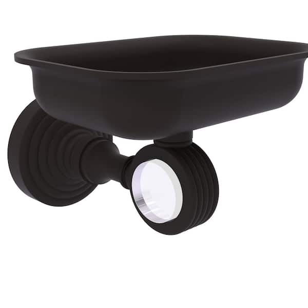 Allied Brass Pacific Grove Wall Mounted Soap Dish Holder with Groovy Accents in Oil Rubbed Bronze