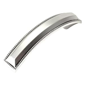 Altair Collection 3 in. (76 mm) and 3-3/4 in. (96 mm) Center-to-Center Satin Antique Silver Cabinet Door and Drawer Pull