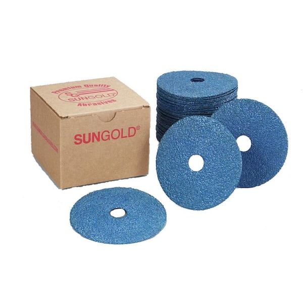 4-1/2 in. x 7/8 in. 50 -Grit Zirconia Resin Fiber Discs (25-Pack)