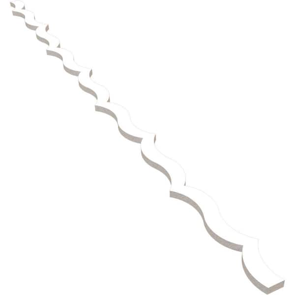 Ekena Millwork May 47 in. H x 0.5 in. W Slatwall Panels in PVC 43-Pack