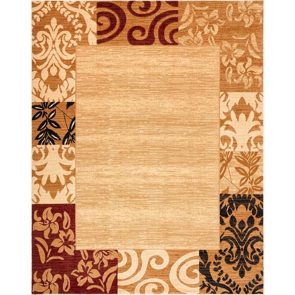 Well Woven Dulcet Damask Ivory 9 ft. x 13 ft. Traditional Area Rug