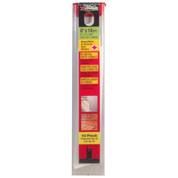 14 Tpi Metal Cutting Xtreme Bi-Metal Demolition Re... Disston 6489 Blu-Mol 6 In 