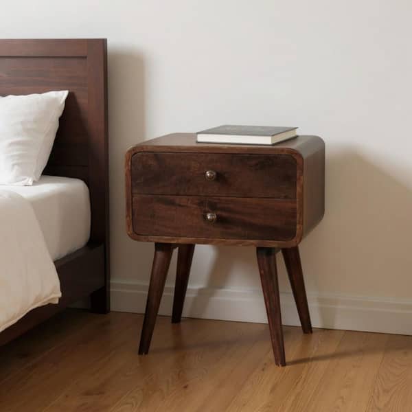 Chestnut 2 Drawer 17.70 in. Nightstand