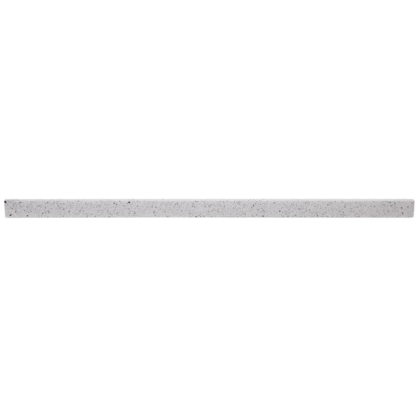 Home Decorators Collection 49 in. W Cultured Marble Vanity Backsplash in Silver Ash