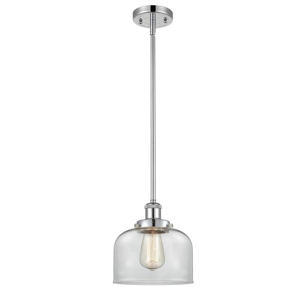 Polished Chrome and Clear Glass Mini Pendant Light