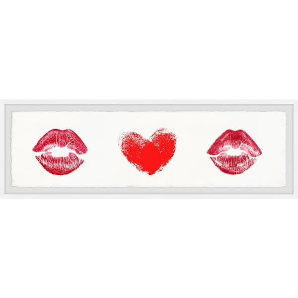 Unbranded "I Love Lipstick" by Marmont Hill Framed People Art Print 15 in. x 45 in.