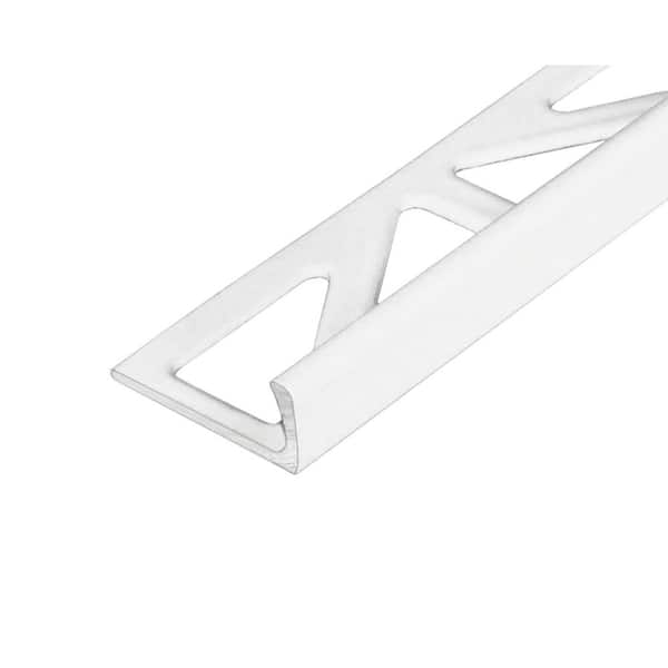 DURAL DUROSOL 0.5 in. D x 118 in. W x 98.4 in. L L-Shape Aluminum Powder Ctd White Molding and Transition Trim