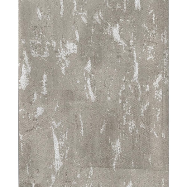 York Wallcoverings Black Metallic Tungsten Vinyl Wallpaper, 27 in. x 27 ft.