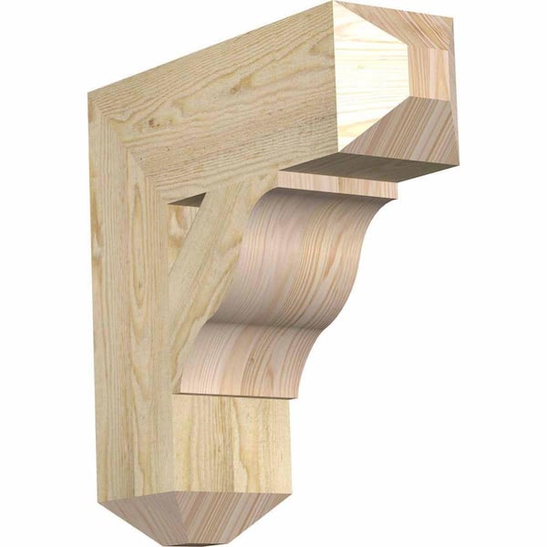 Ekena Millwork 6 in. x 20 in. x 20 in. Douglas Fir Funston Craftsman Rough Sawn Bracket