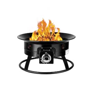 19 in. Outdoor Portable Propane Gas Fire Pit in Steel
