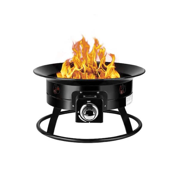 CAMPLUX 19 in. Outdoor Portable Propane Gas Fire Pit in Steel