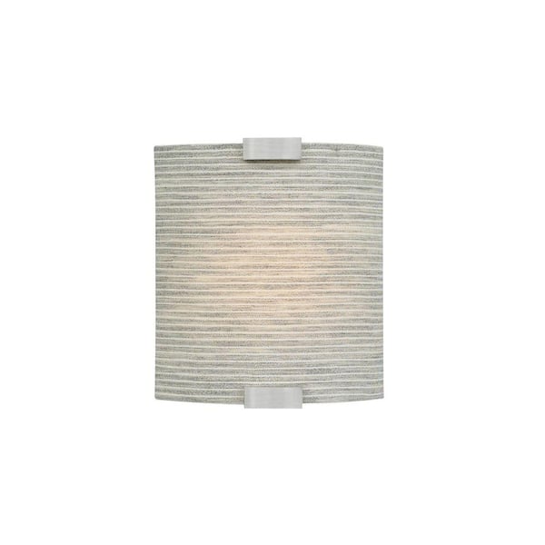Generation Lighting Omni with Cover Small 1-Light Silver Pewter Sconce