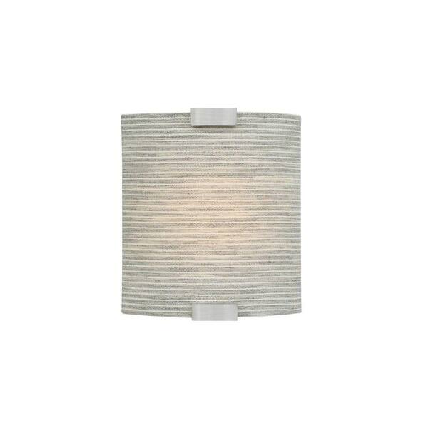 Generation Lighting Omni 1-Light Silver Small Fluorescent Sconce with Pewter Shade