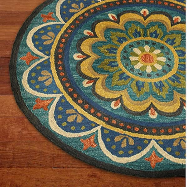 Illuminated Mandala DIY VINYL AREA RUG - Electro Threads