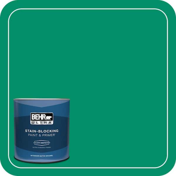 BEHR ULTRA 1 qt. #MQ4-15 Balsam Extra Durable Satin Enamel Interior Paint & Primer
