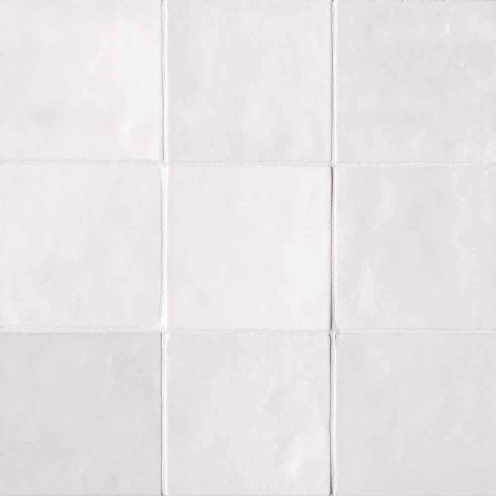 Coastal White 5x5 Glazed Ceramic Tile