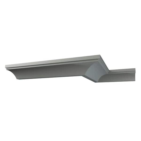 Ekena Millwork Arlene 6 in. D x 6.5 in. W x 94.5 in. L Polyurethane Crown Moulding