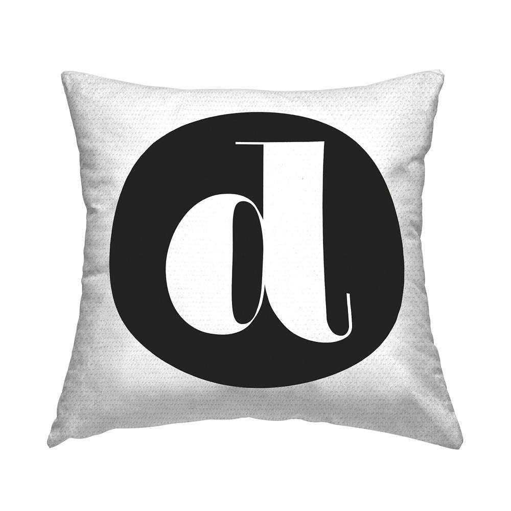 Black Initial D Square Outdoor Throw Pillow price history on PriceWatchPro