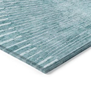 Chantille ACN542 Teal 8 ft. x 10 ft. Machine Washable Indoor/Outdoor Geometric Area Rug