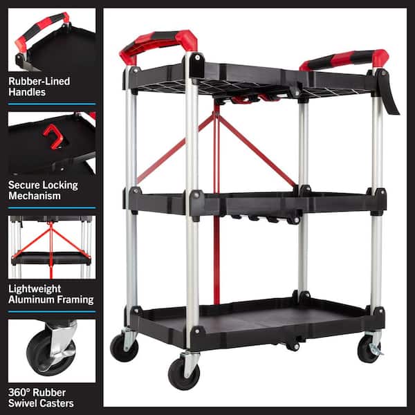 Fingerhut - Stalwart Dolly Cart with Collapsible Handle