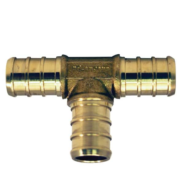 Apollo 1/2 in. x 1/2 in. x 1/2 in. Brass PEX-B Barb Tee (50-Pack)