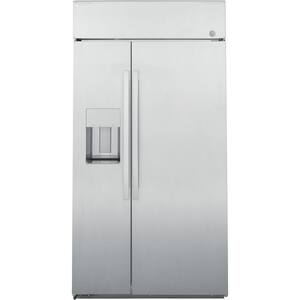 48 in. 28.7 cu. ft. Built-In Smart Side by Side Refrigerator in Stainless Steel
