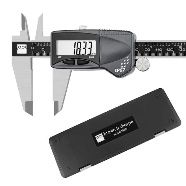 8 in. Digital Caliper IP67 Square Roller