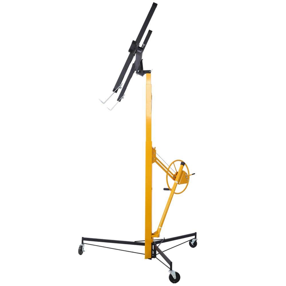 Heavy Duty Yellow Steel Drywall Panel Hoist with Wheels