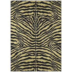 Kruger Gold 10 ft. x 14 ft. Animal Print Area Rug