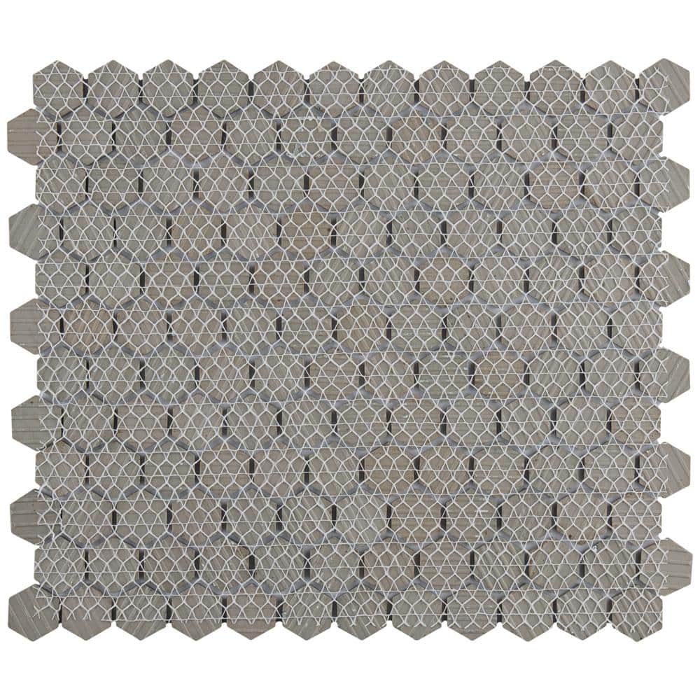 Mint Green Hexagon Porcelain Mosaic Tile for Walls and Floors