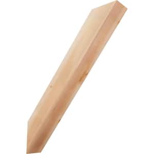 5 1/2''W x 30''D x 36''H Traditional Smooth Knee Brace, Western Red Cedar