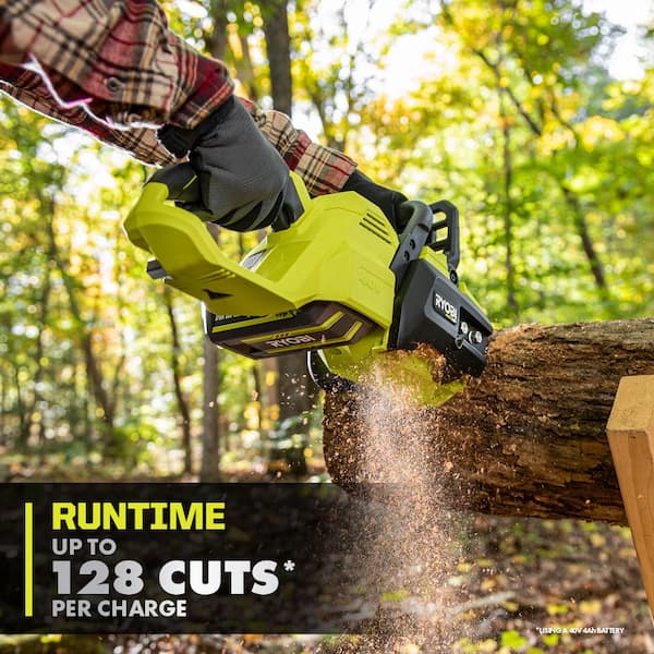 Ryobi cordless best sale chainsaw home depot