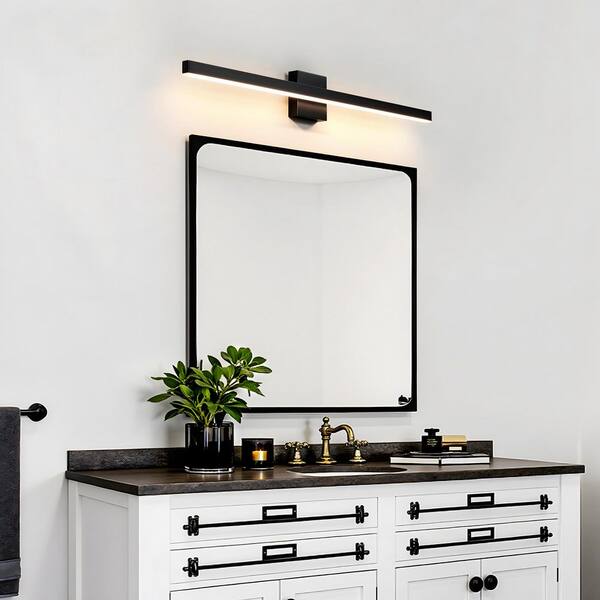 CCYCOL Bathroo Vanity Light Fixtures Over Irror - 39 Inch Atte Black
