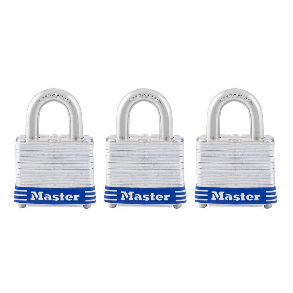 Master Lock Lock with Key, 1-1/2in. Wide 8596DHC - The Home Depot