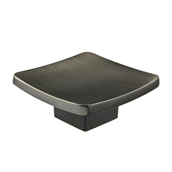 Smithfield Collection 2-1/4 in. (57 mm) x 2-1/4 in. (57 mm) Antique Nickel Contemporary Cabinet Knob