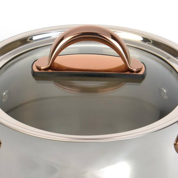 BergHOFF Ouro 13-in Steel with Non-stick Coating Cookware Set with Lid at