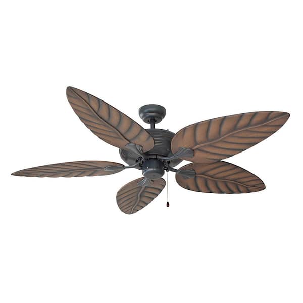 Design House Martinique 52 in. Indoor/Outdoor Oil Rubbed Bronze Ceiling Fan with No Light Kit with Remote Control
