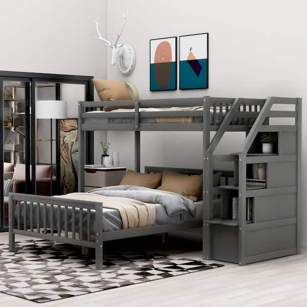 Bomar workstation deals full loft bed