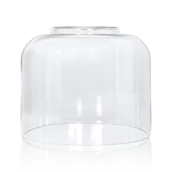 Kira Home Beech 7.5 in. Clear Glass Drum Pendant Shade