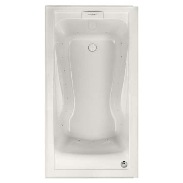 American Standard Evolution 60 in. x 32 in. Acrylic Rectangular Alcove Air Bath Bathtub with Right Drain in White