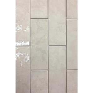 Lisboa Rectangle Cream (Beige) 3 in. x 9 in. Textured Matte Glossy Ceramic Subway Wall Tile (7.99 sq. ft./44-piece case)