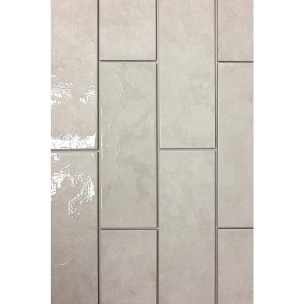 The Tile Doctor Lisboa Rectangle Cream (Beige) 3 in. x 9 in. Textured Matte Glossy Ceramic Subway Wall Tile (7.99 sq. ft./44-piece case)