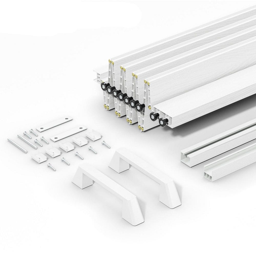 48 in. x 80 in. White Finished PVC Interior Folding Accordion Door with Hardware Kit price history on PriceWatchPro