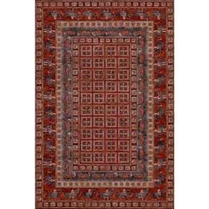 Old World Classics Pazyrk Antique Red 5 ft. x 8 ft. Area Rug