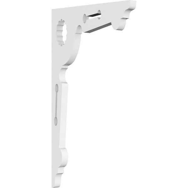 Ekena Millwork 5/8 in. W x 13 in. H x 7-1/2 in. D PVC Cena Bracket