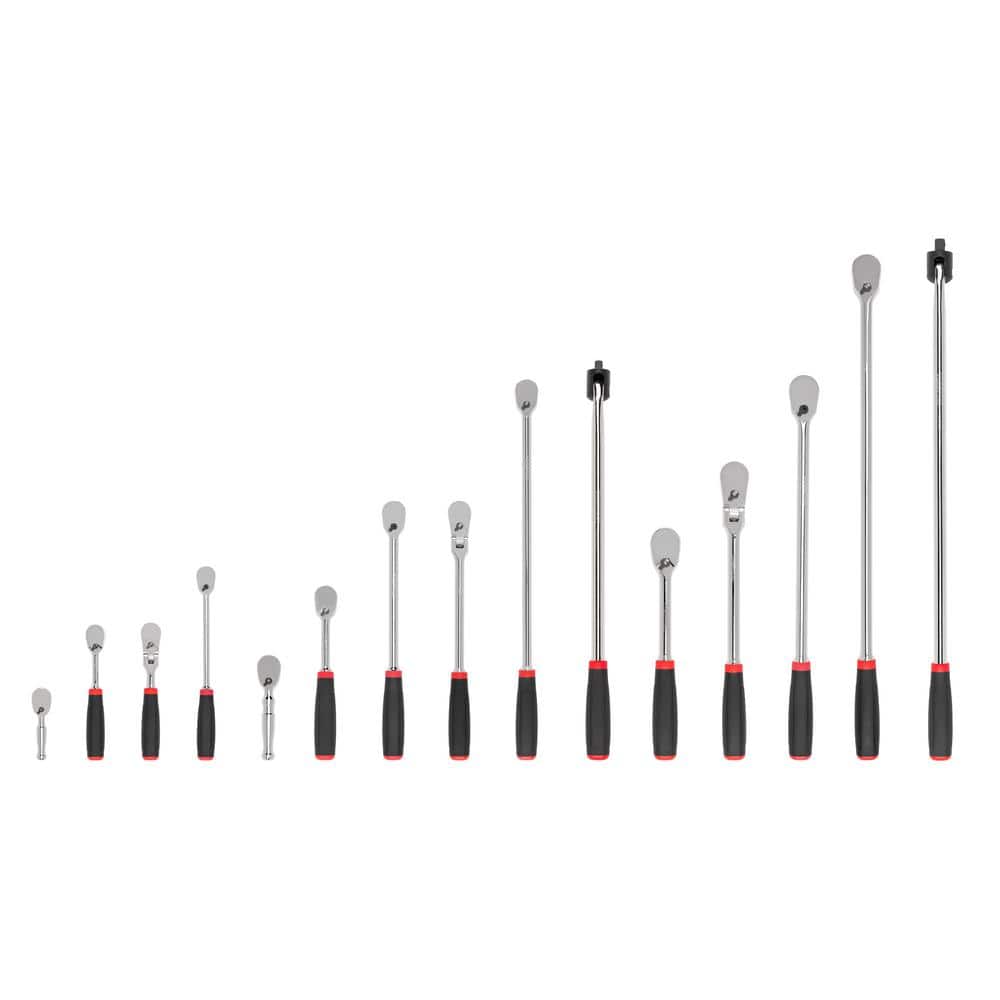 1/4,3/8,1/2 in. Drive Comfort Grip Ratchet and Breaker Bar Set (15-Piece) price history on PriceWatchPro