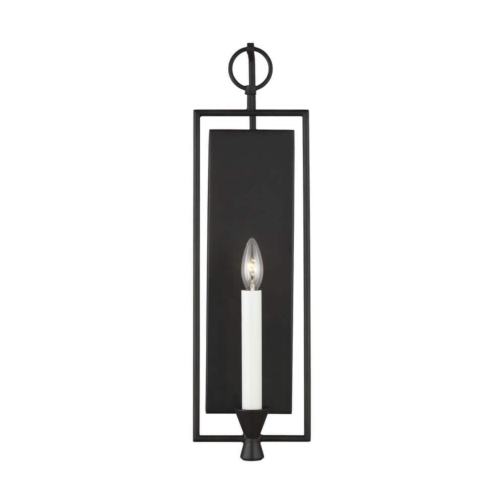 Keystone Aged Iron 1-Light Wall Sconce with Rustic Charm