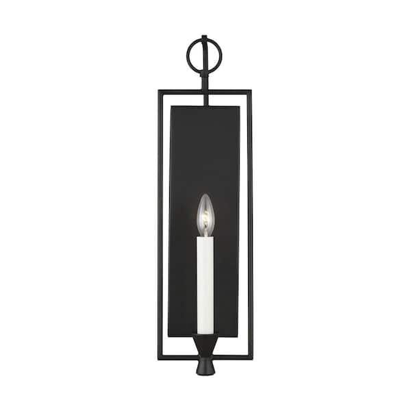 Keystone 1-Light Aged Iron Wall Sconce