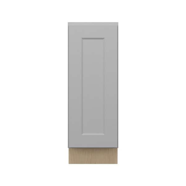 Unbranded Cumberland Recessed 9 in. W x 34.5 in. H x 24 in. D Plywood Assembled Full Height Door Base Cabinet in Painted Stratus